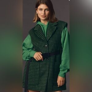 Baum und Pferdgarten Green Checkered Blazer Vest made in Denmark